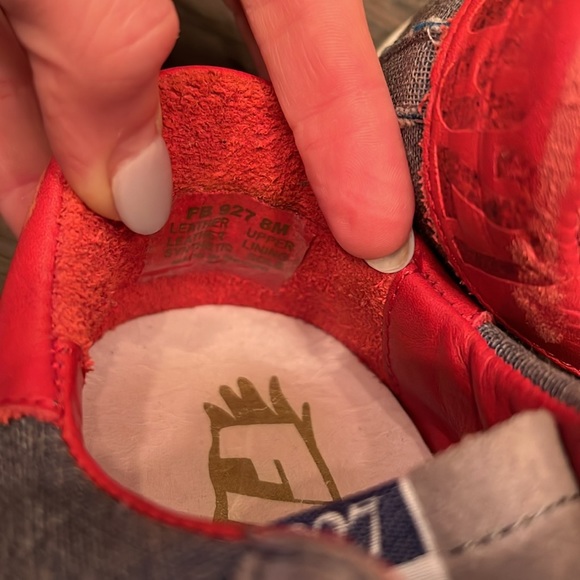 Freebird by Steven 927 Distressed Wedge Insert Sneaker Blue,Red,White Size 8 - Picture 6 of 7